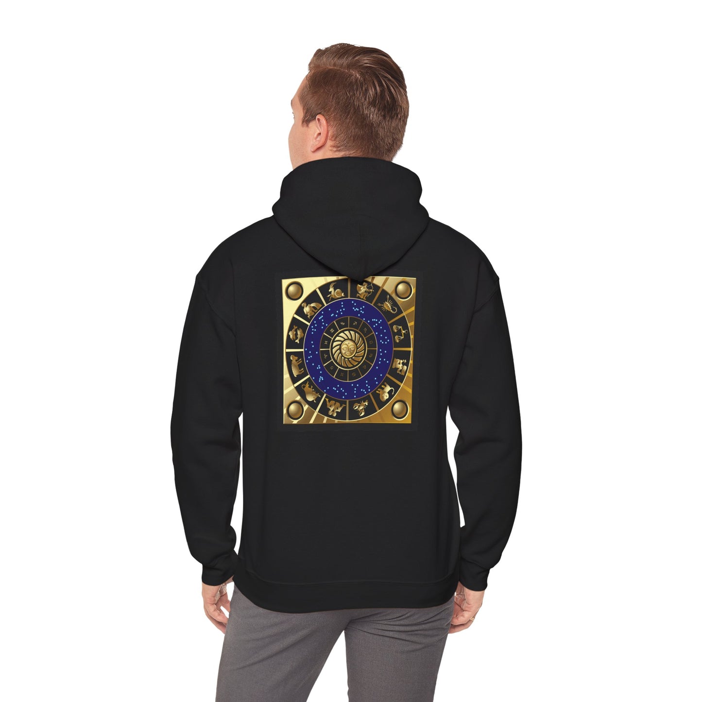 Pisces Zodiac Hoodie — Gold Astrological Sign Sweatshirt