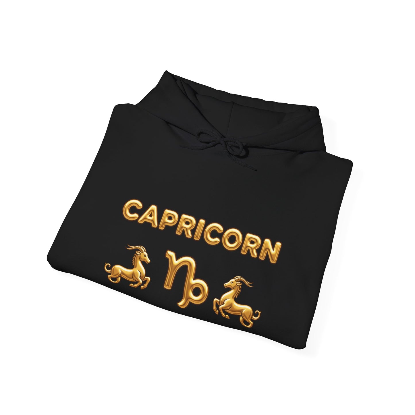 Capricorn Gold Zodiac Hoodie — Astrological Horoscope Sweatshirt