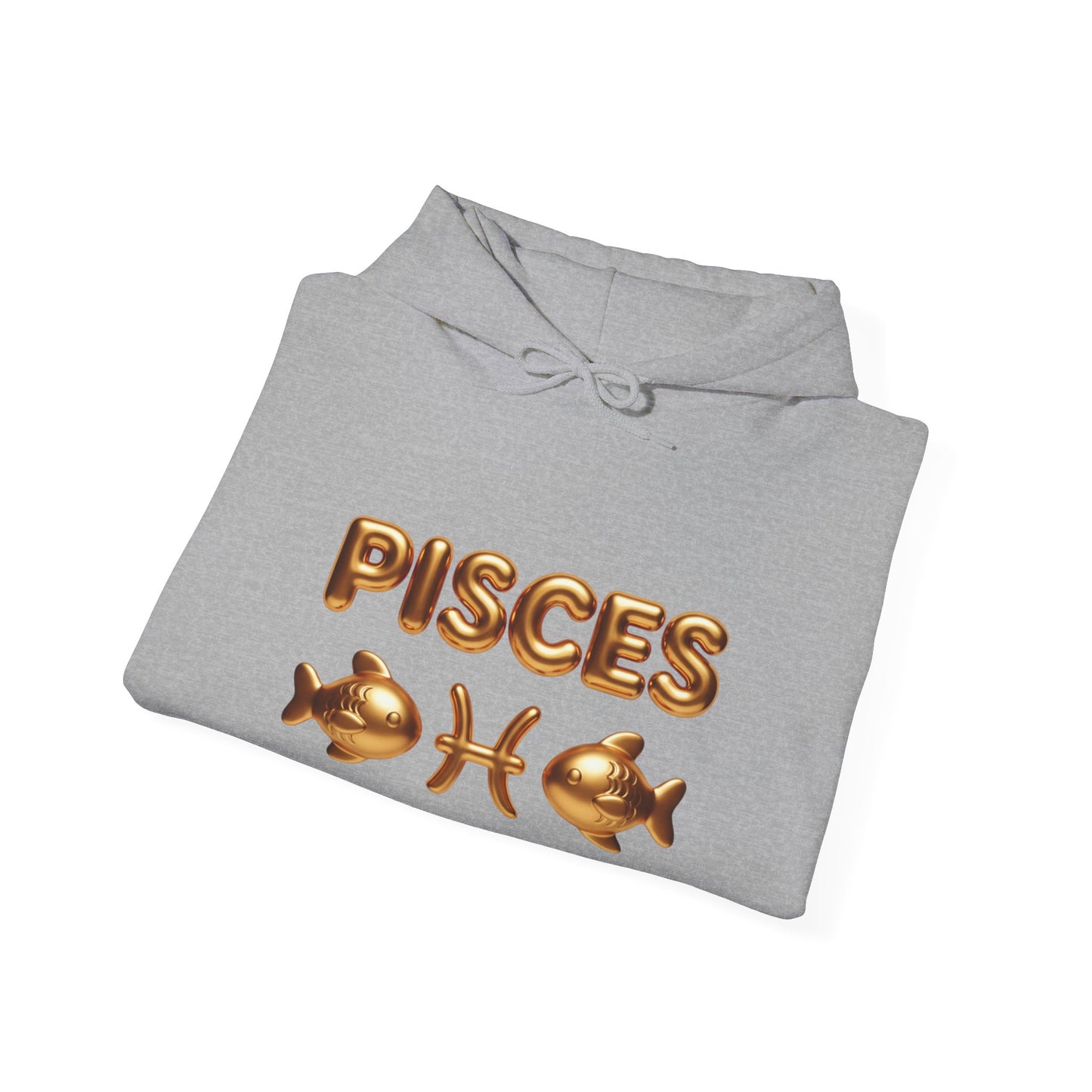 Pisces Zodiac Hoodie — Gold Astrological Sign Sweatshirt