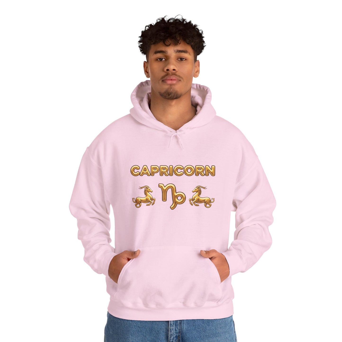 Capricorn Gold Zodiac Hoodie — Astrological Horoscope Sweatshirt