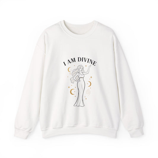 I Am Divine Goddess Sweatshirt | manifest goddess, feminine empowerment