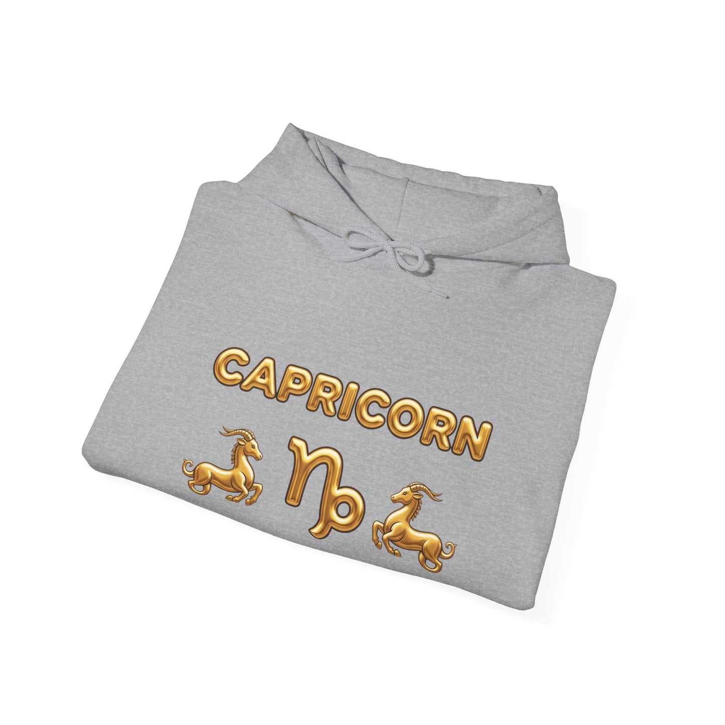 Capricorn Gold Zodiac Hoodie — Astrological Horoscope Sweatshirt