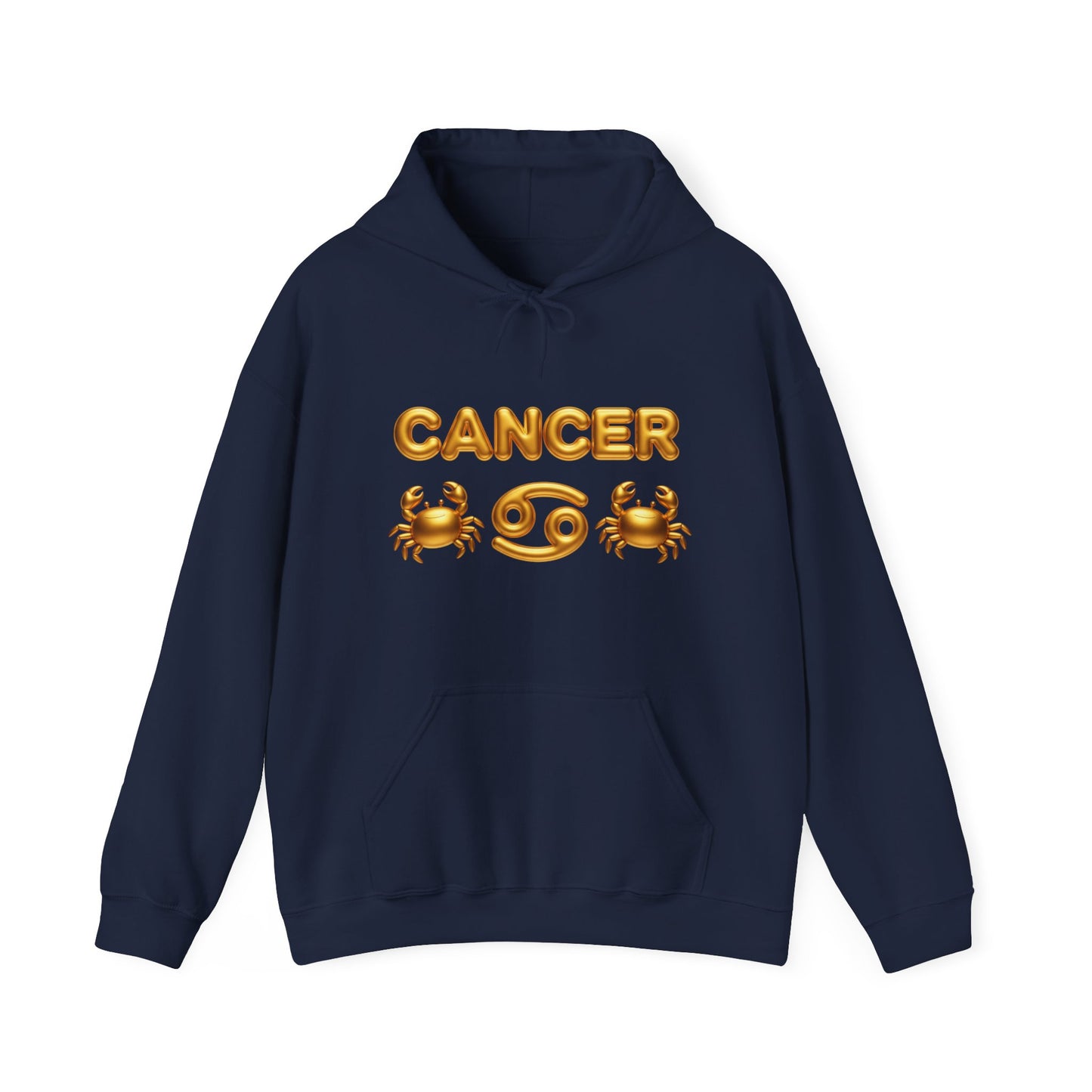 Cancer Zodiac Hoodie — Gold Crab Astrology Sweatshirt