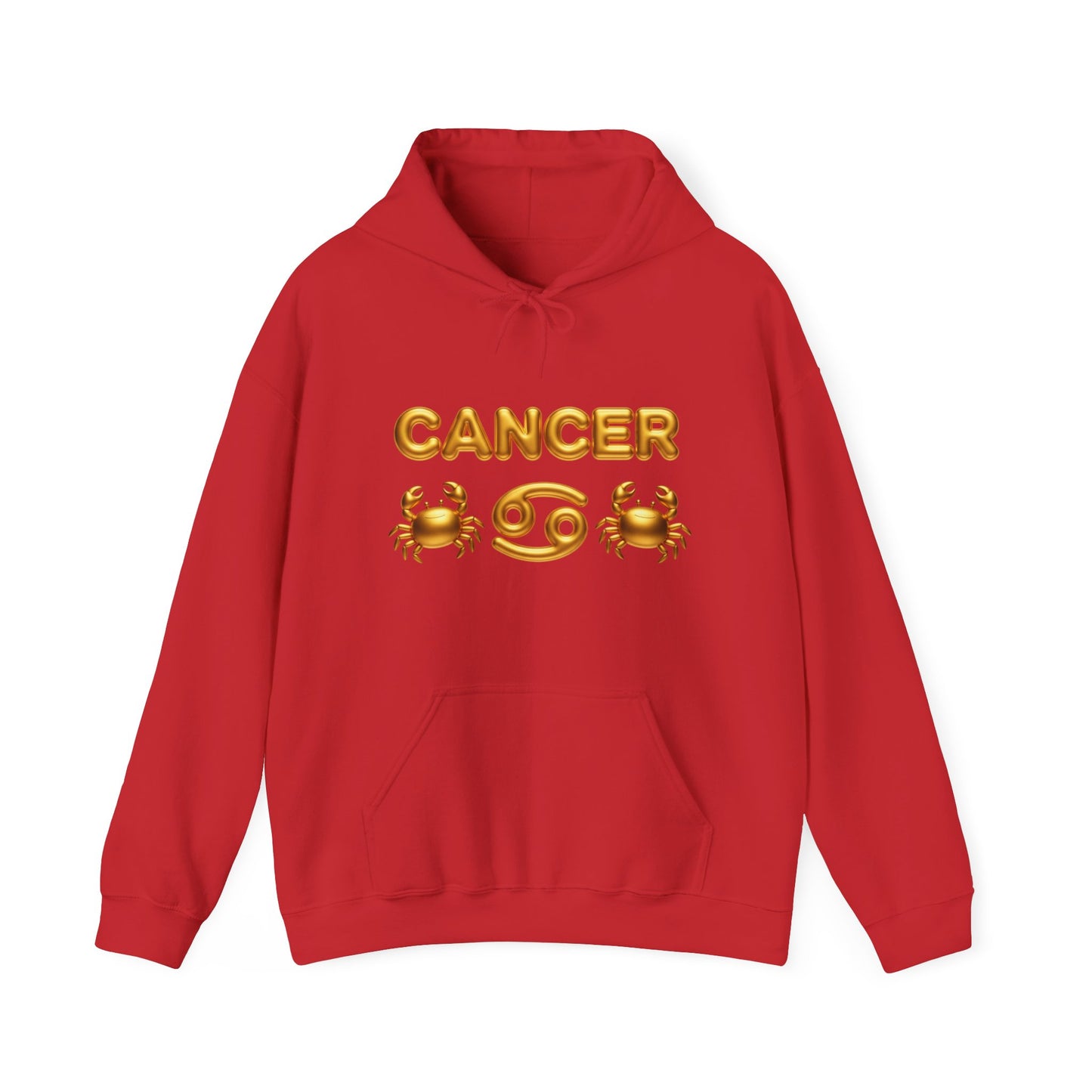 Cancer Zodiac Hoodie — Gold Crab Astrology Sweatshirt