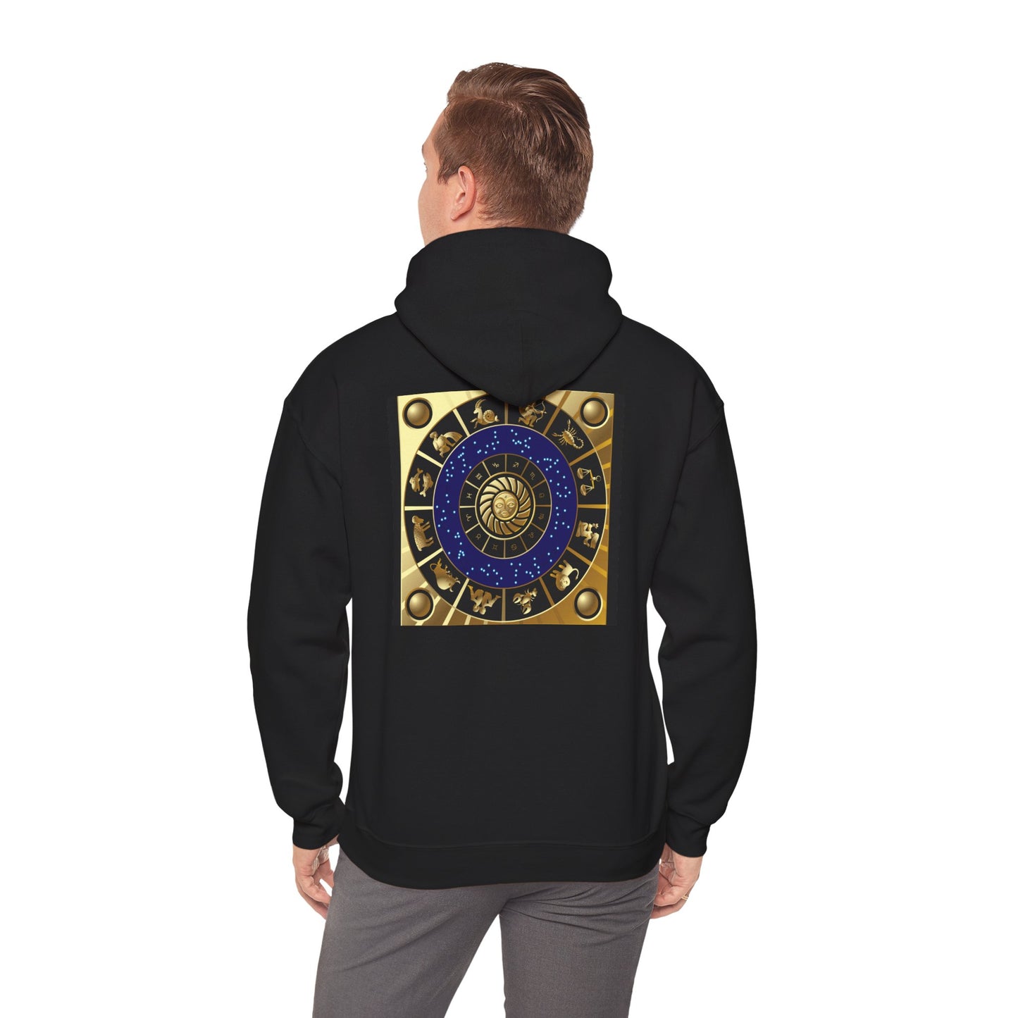 Cancer Zodiac Hoodie — Gold Crab Astrology Sweatshirt