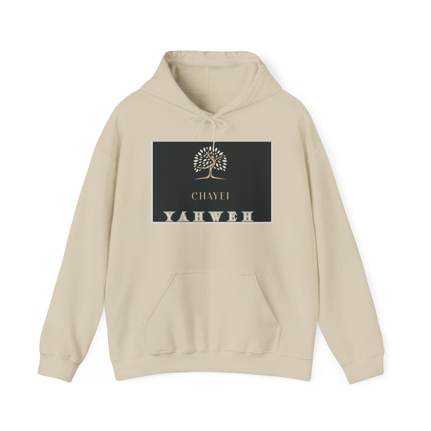 Tree of Life Hoodie — Elegant Gold Botanical Design with 'CHAYIL' Text