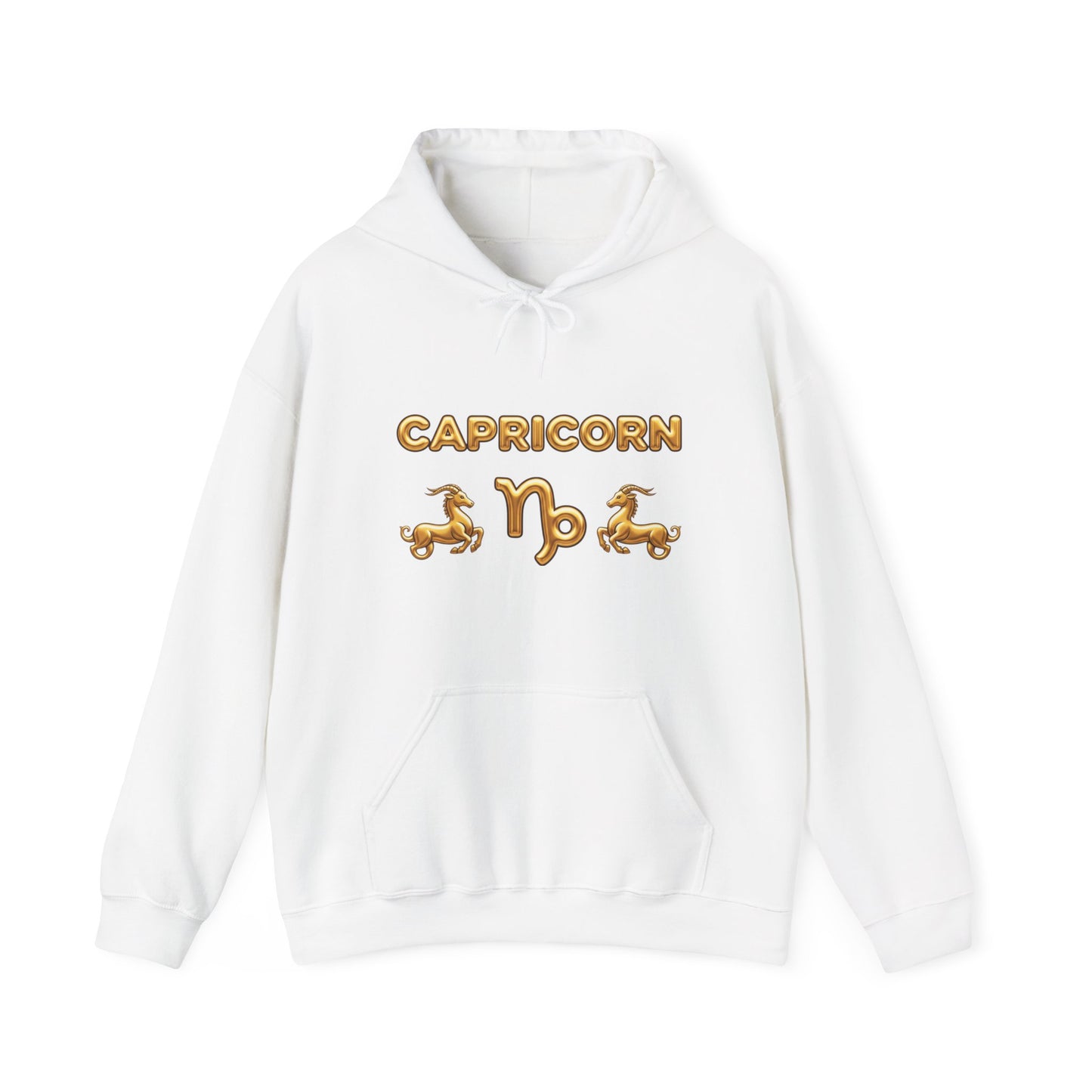 Capricorn Gold Zodiac Hoodie — Astrological Horoscope Sweatshirt