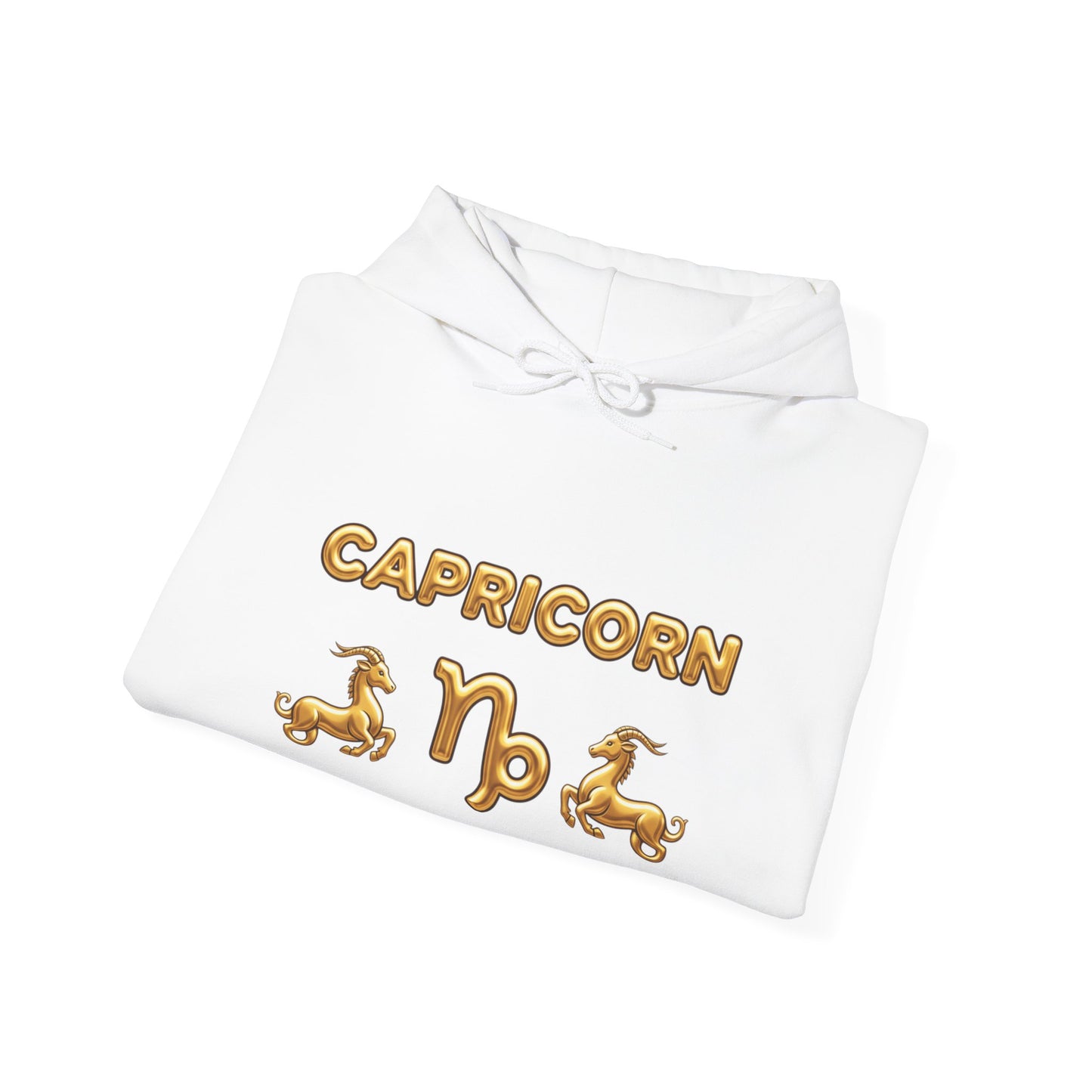 Capricorn Gold Zodiac Hoodie — Astrological Horoscope Sweatshirt