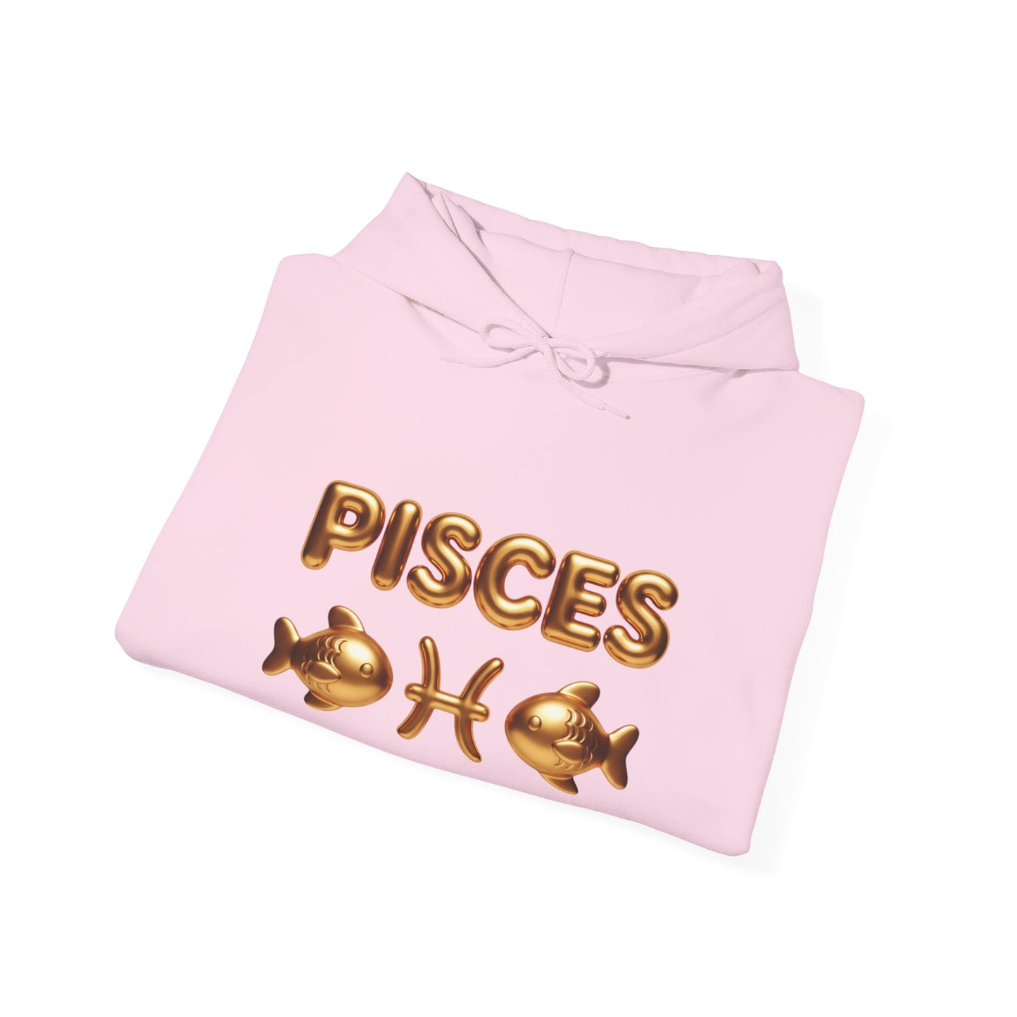 Pisces Zodiac Hoodie — Gold Astrological Sign Sweatshirt
