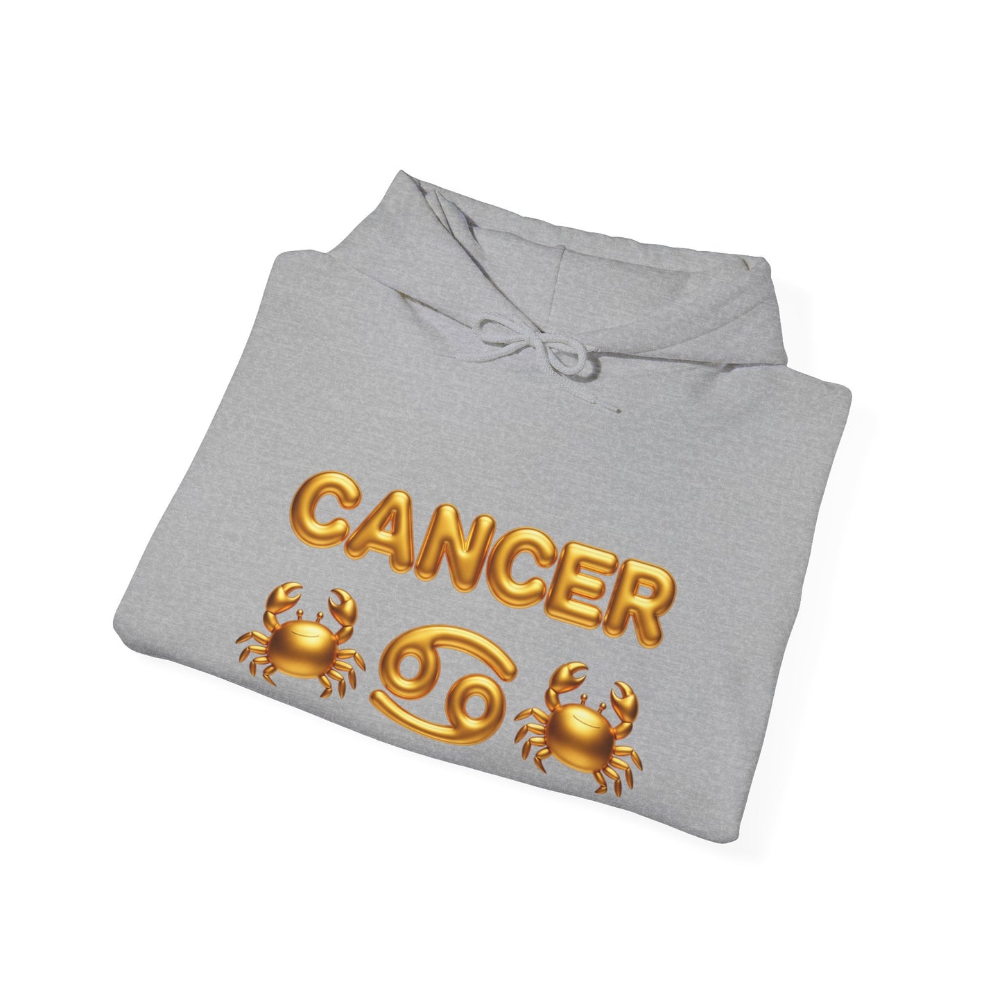 Cancer Zodiac Hoodie — Gold Crab Astrology Sweatshirt