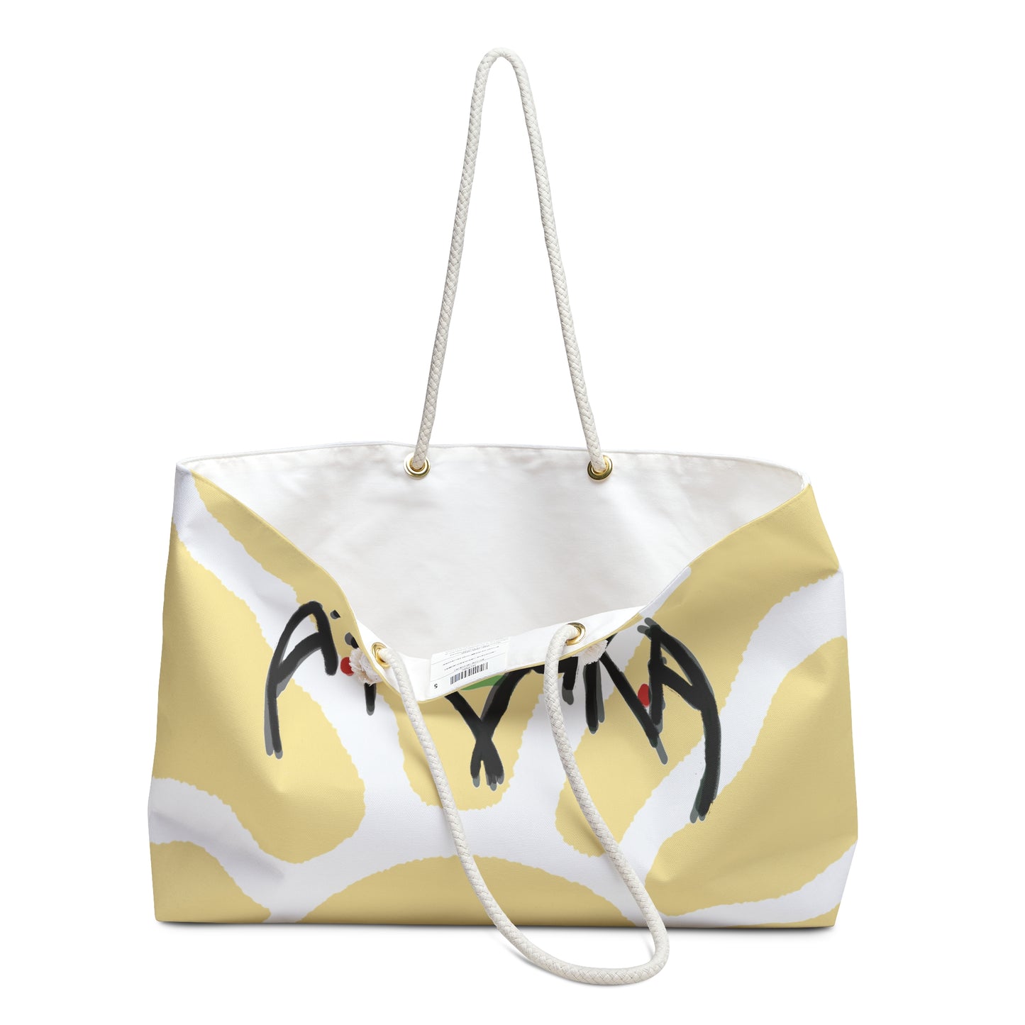 A.F.R.E.A.K.A Logo Sunburst Weekender Bag-WHITE