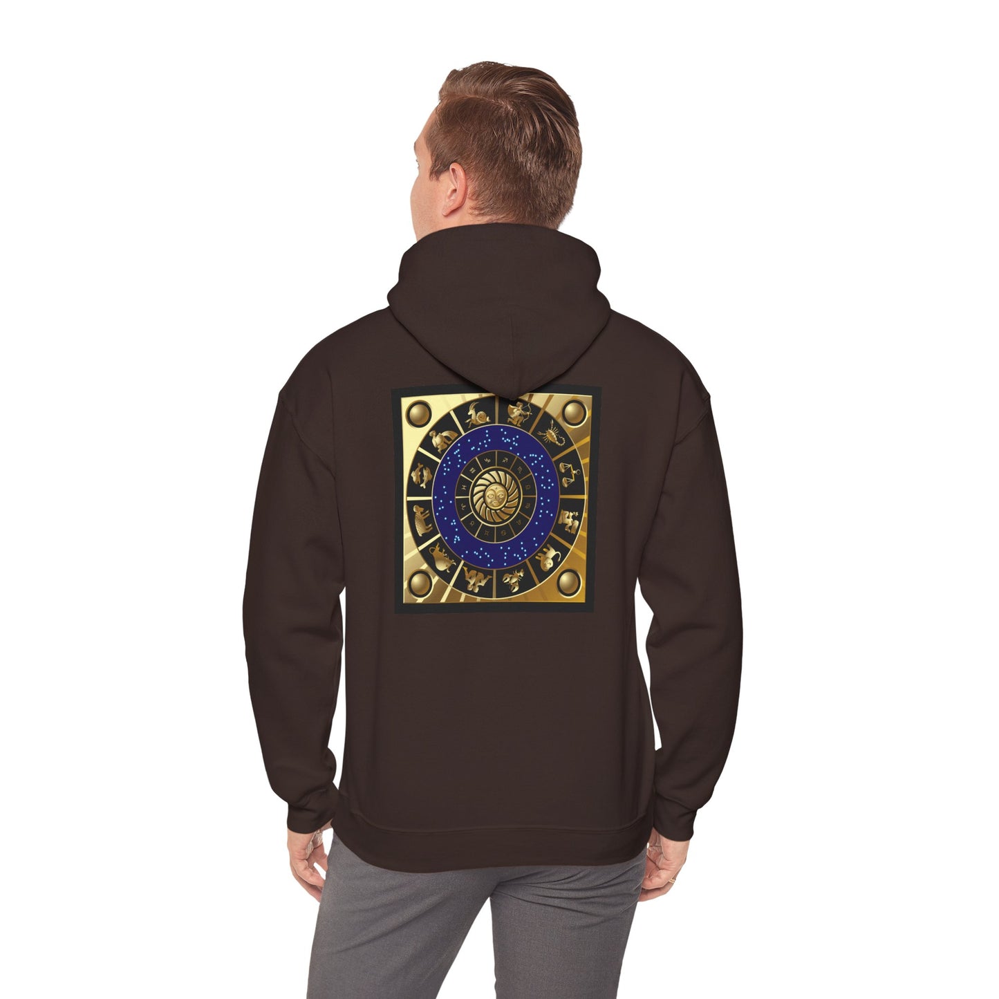 Pisces Zodiac Hoodie — Gold Astrological Sign Sweatshirt