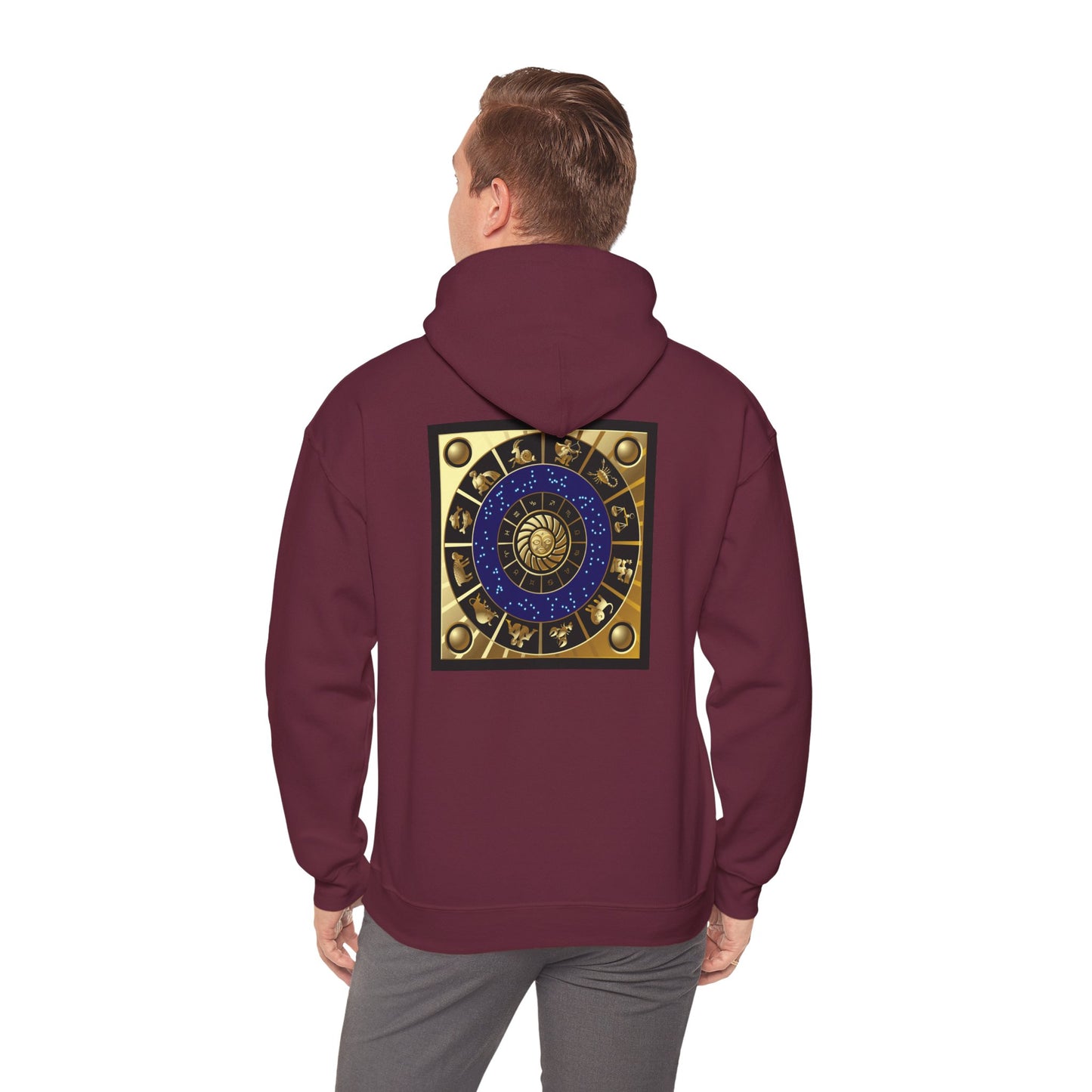Pisces Zodiac Hoodie — Gold Astrological Sign Sweatshirt