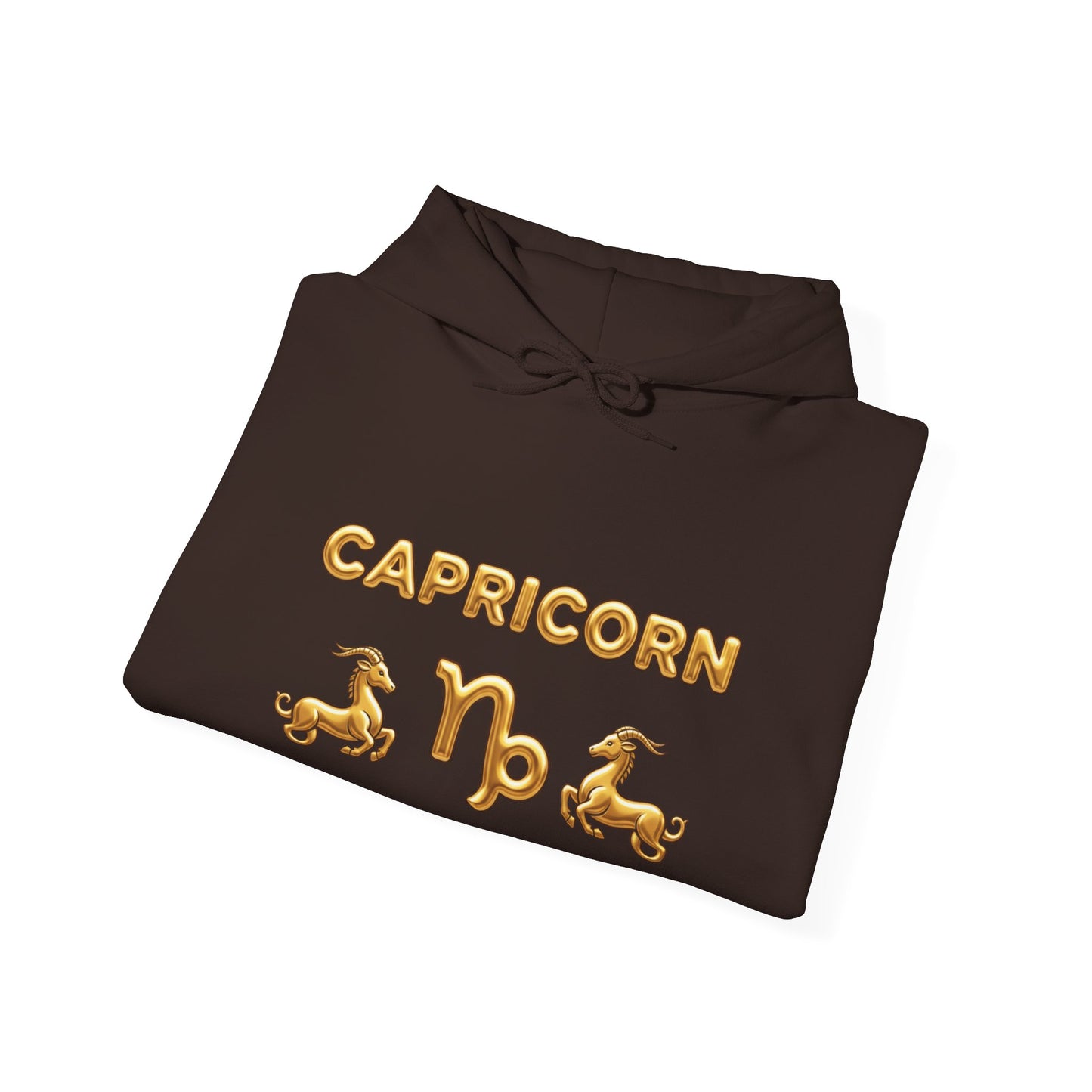 Capricorn Gold Zodiac Hoodie — Astrological Horoscope Sweatshirt