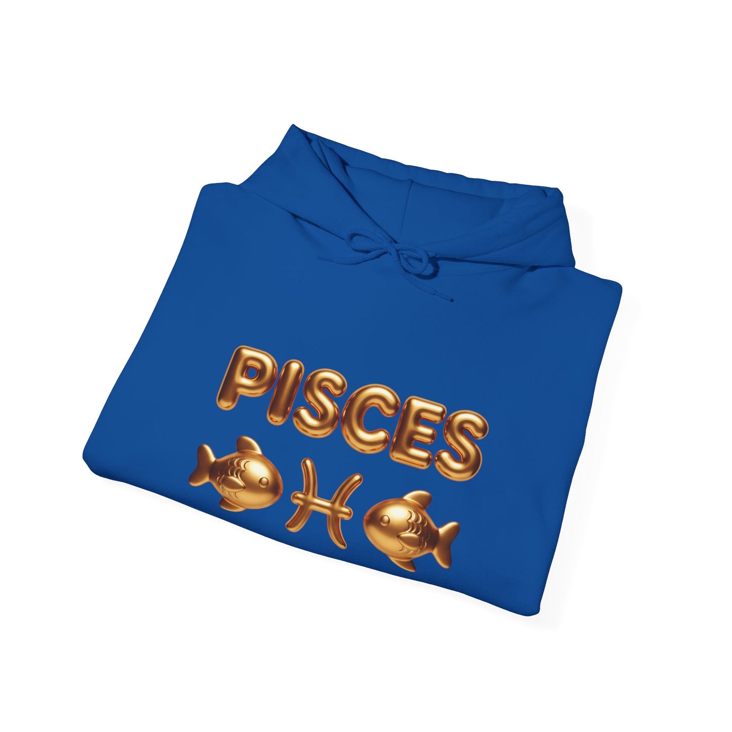 Pisces Zodiac Hoodie — Gold Astrological Sign Sweatshirt