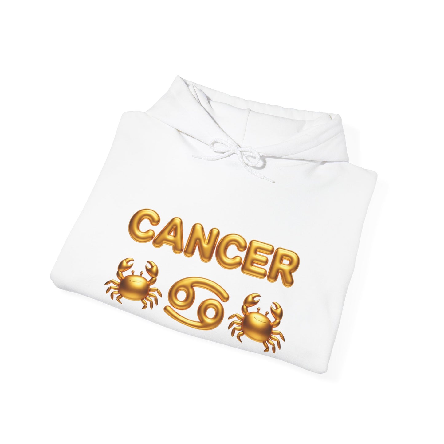 Cancer Zodiac Hoodie — Gold Crab Astrology Sweatshirt