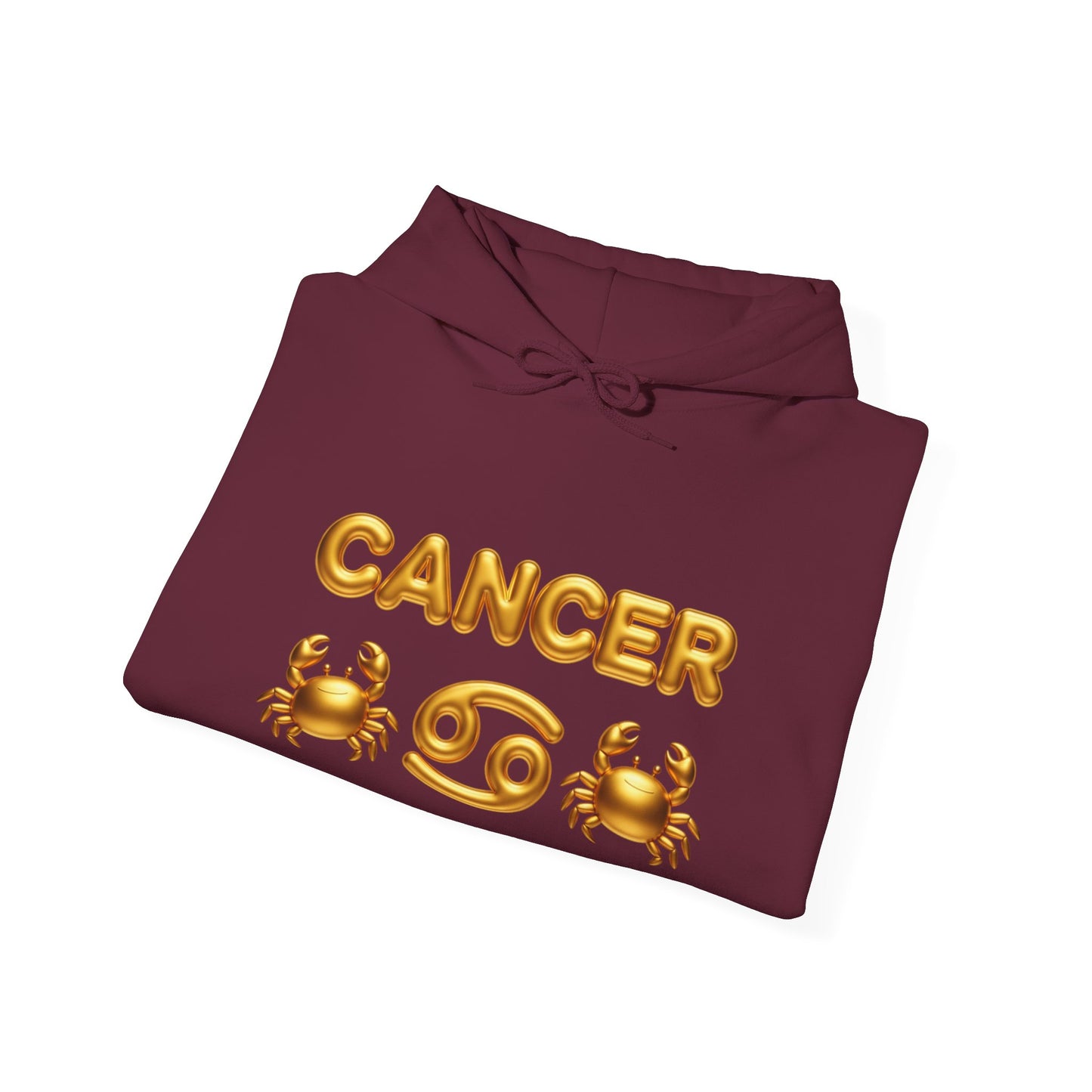 Cancer Zodiac Hoodie — Gold Crab Astrology Sweatshirt