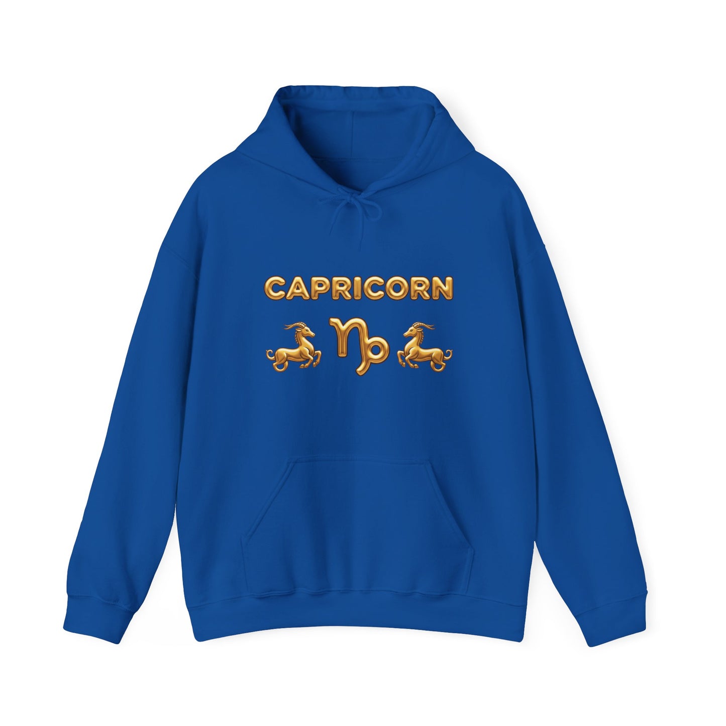 Capricorn Gold Zodiac Hoodie — Astrological Horoscope Sweatshirt