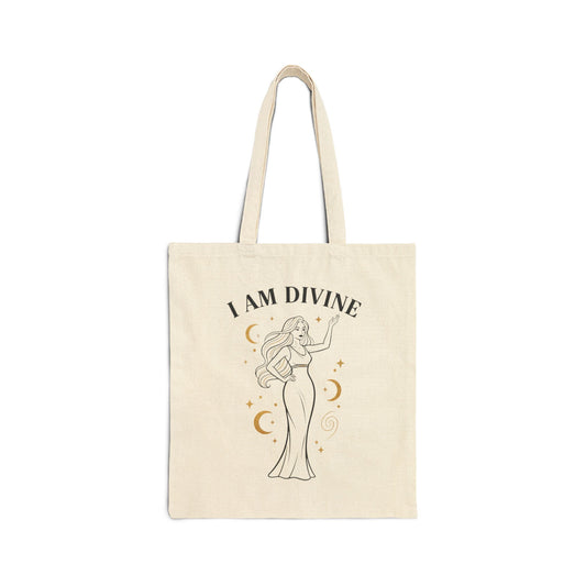 I Am Divine Tote | Goddess Manifestation, Main Character Energy