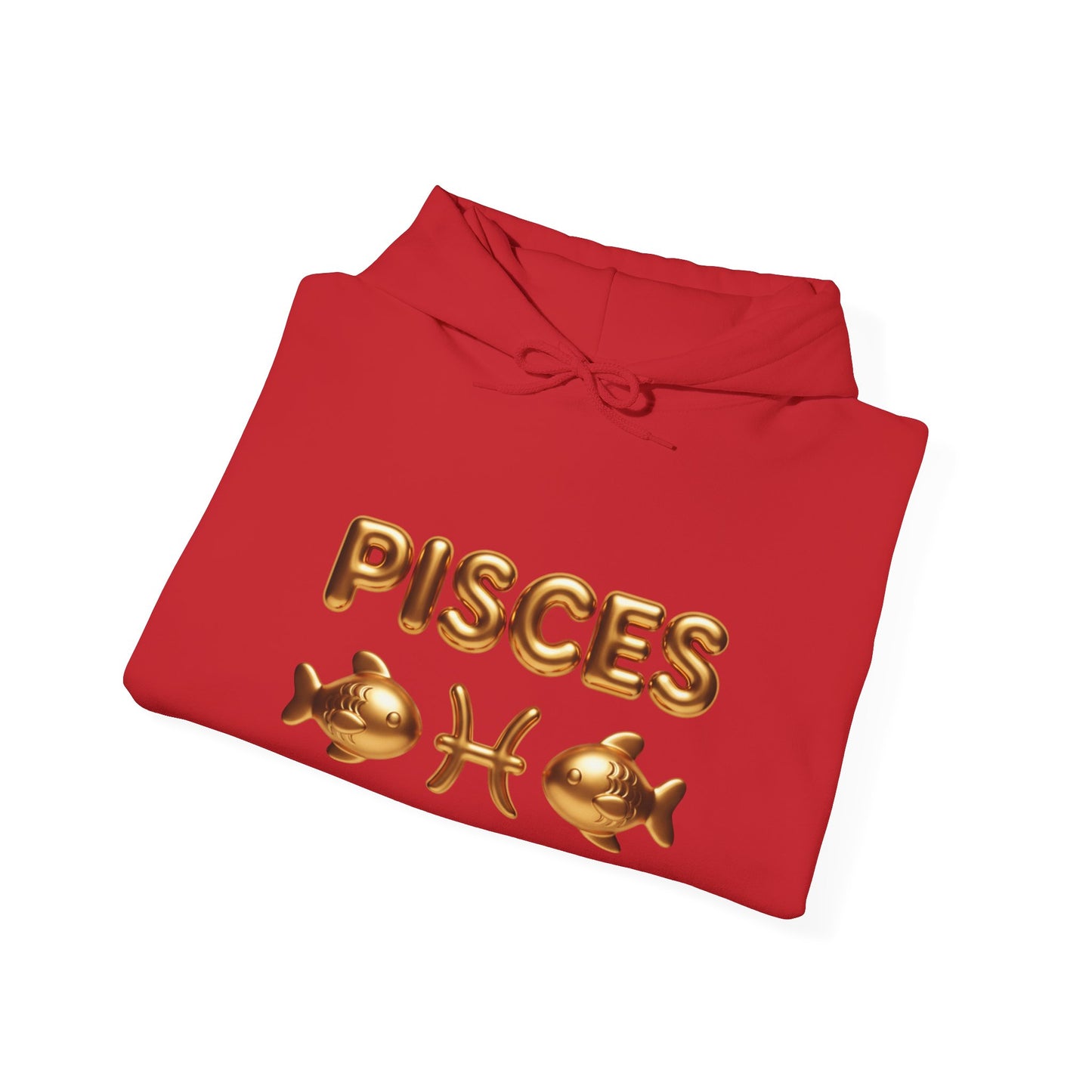 Pisces Zodiac Hoodie — Gold Astrological Sign Sweatshirt