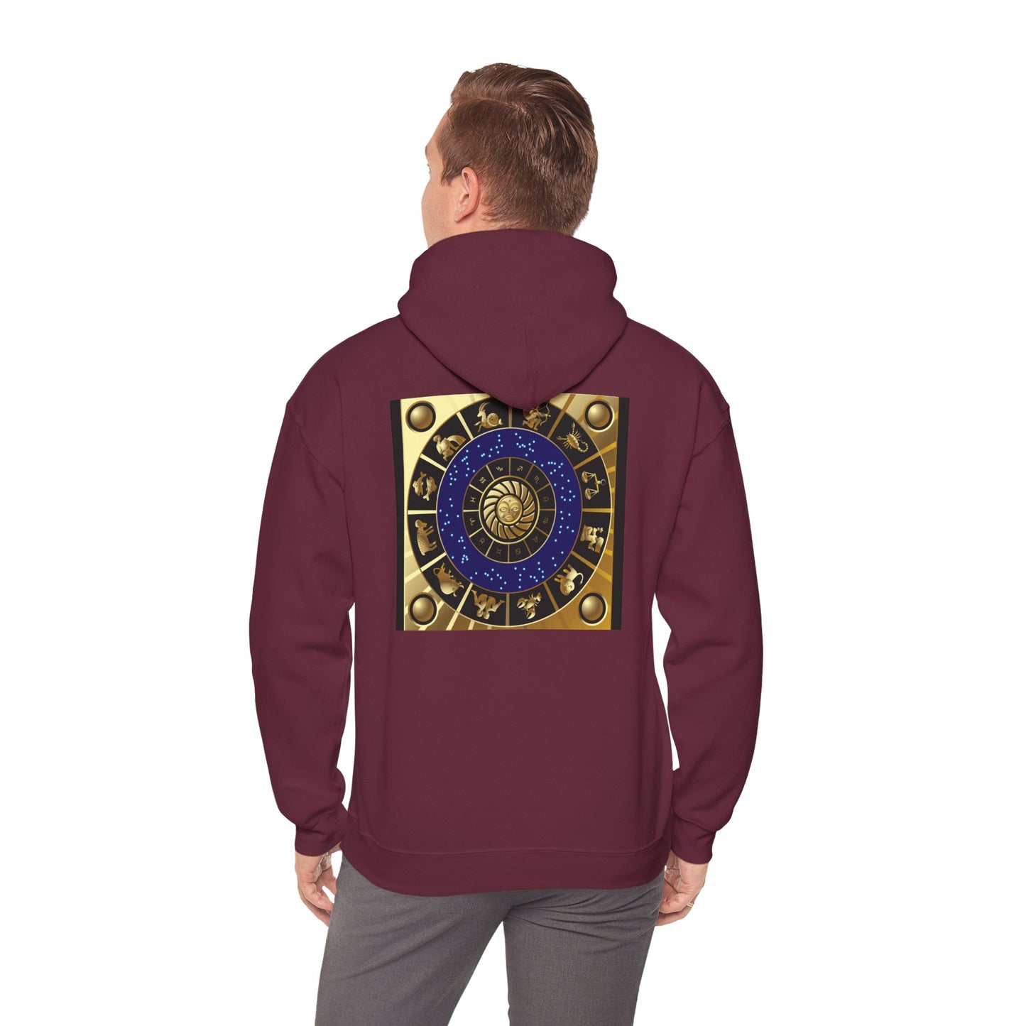 Cancer Zodiac Hoodie — Gold Crab Astrology Sweatshirt