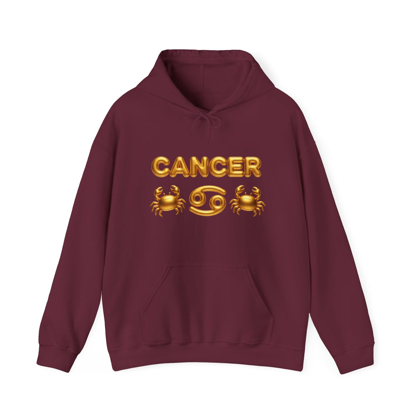 Cancer Zodiac Hoodie — Gold Crab Astrology Sweatshirt