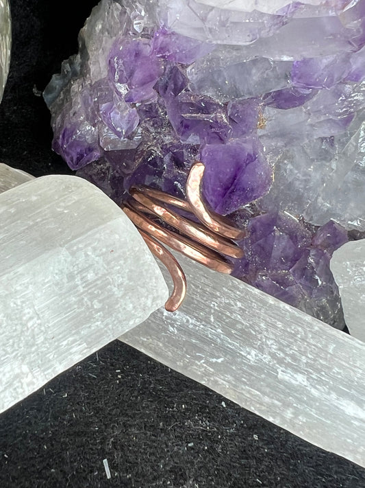 Commas Copper adjustable Ring
