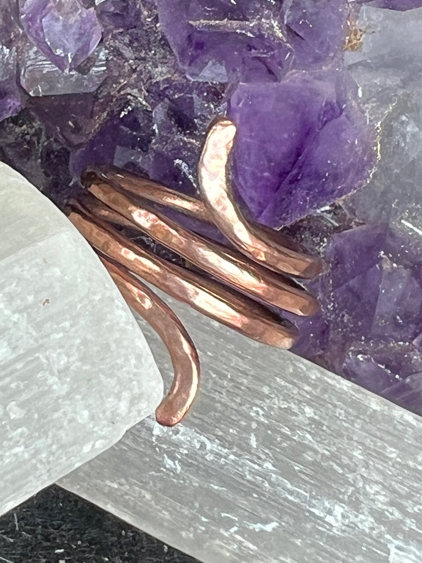 Commas Copper adjustable Ring