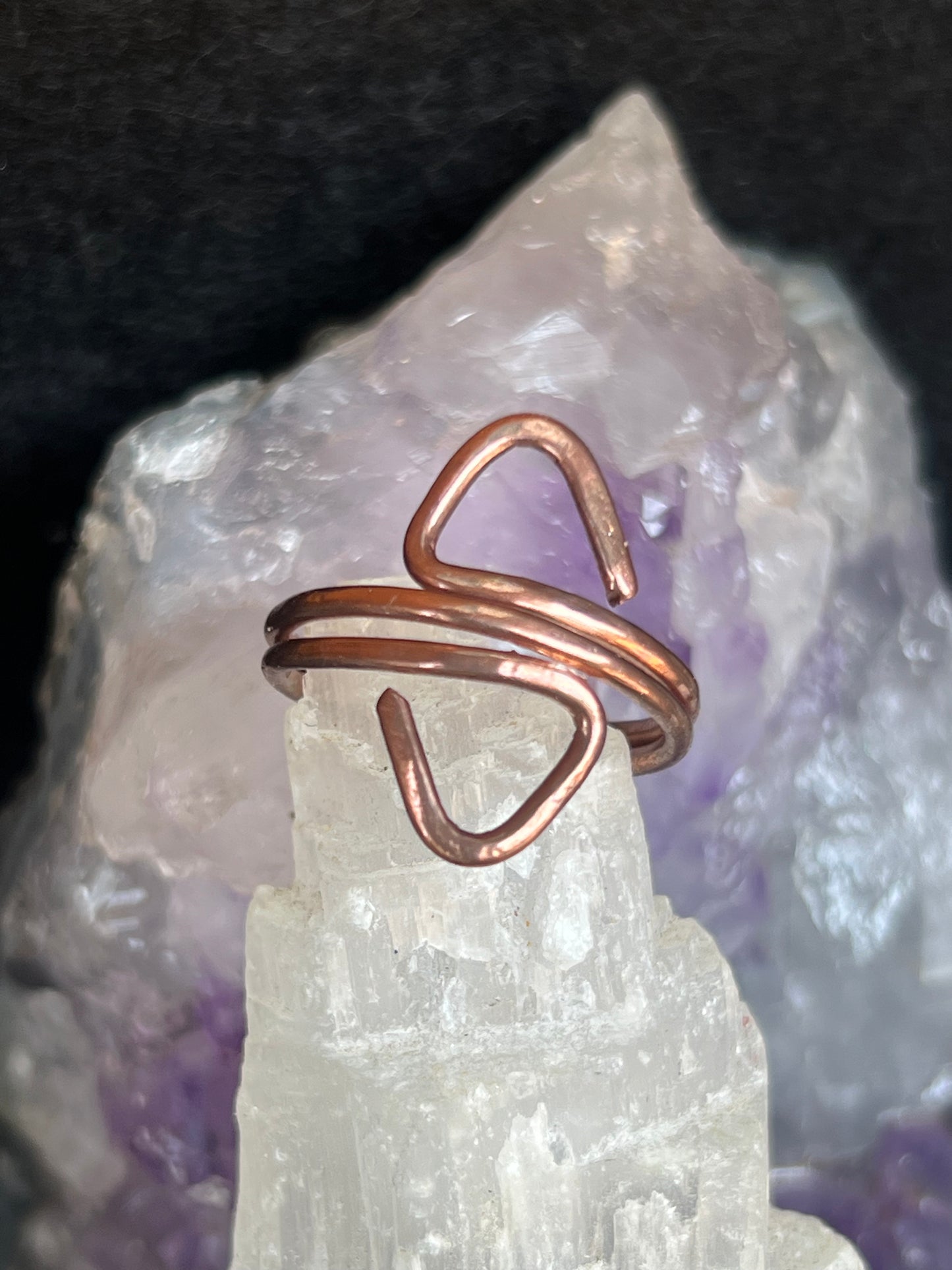Pyramid Copper Ring