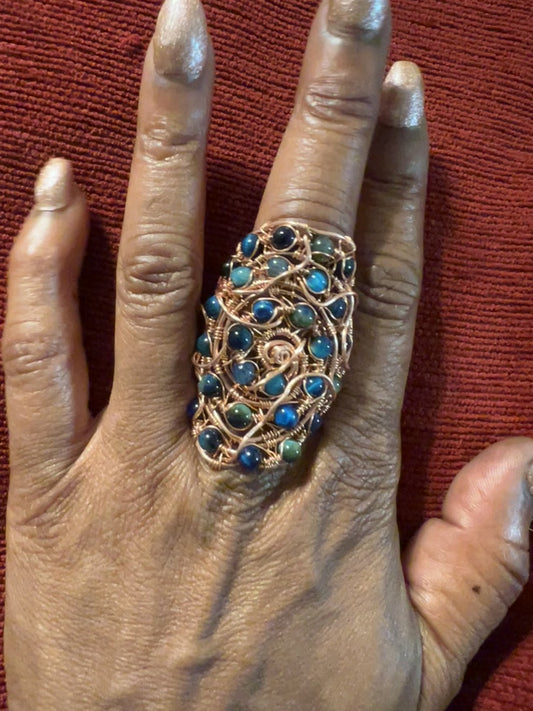 Blue Lapis Lazuli Ring